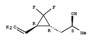 (alphas,1r,3r)-(9ci)-3-乙烯-2,2-二氟-alpha-甲基-環(huán)丙烷乙醇結(jié)構(gòu)式_728894-77-7結(jié)構(gòu)式