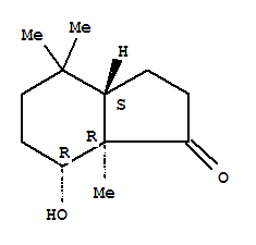 (3ar,7s,7as)-rel-(9ci)-八氫-7-羥基-4,4,7a-三甲基-1H-茚-1-酮結(jié)構(gòu)式_728944-77-2結(jié)構(gòu)式