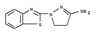 (9ci)-1-(2-苯并噻唑)-4,5-二氫-1H-吡唑-3-胺結(jié)構(gòu)式_73031-62-6結(jié)構(gòu)式