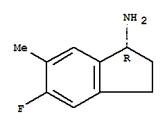 (1r)-(9ci)-5-氟-2,3-二氫-6-甲基-1H-茚-1-胺結(jié)構(gòu)式_730980-45-7結(jié)構(gòu)式