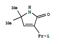 (9ci)-1,5-二氫-5,5-二甲基-3-(1-甲基乙基)-2H-吡咯-2-酮結(jié)構式_73119-63-8結(jié)構式