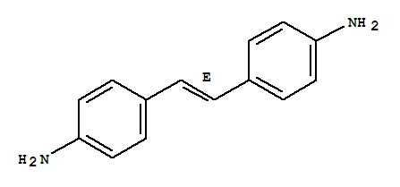 (E)-4-(4-氨基苯乙烯)苯胺結(jié)構(gòu)式_7314-06-9結(jié)構(gòu)式