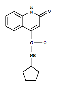 4-Quinolinecarboxamide,n-cyclopentyl-1,2-dihydro-2-oxo-(9ci)Structure,731821-68-4Structure 4-Quinolinecarboxamide,n-cyclopentyl-1,2-dihydro-2-oxo-(9ci) Structure,731821-68-4Structure
