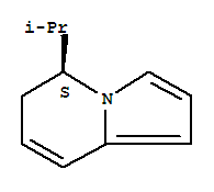 Indolizine, 5,6-dihydro-5-(1-methylethyl)-, (5s)-(9ci)Structure,731854-03-8Structure Indolizine, 5,6-dihydro-5-(1-methylethyl)-, (5s)-(9ci) Structure,731854-03-8Structure