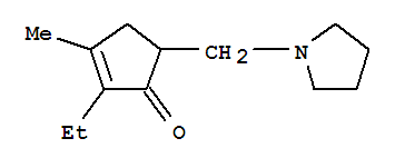 (9ci)-2-乙基-3-甲基-5-(1-吡咯烷甲基)-2-環(huán)戊烯-1-酮結(jié)構(gòu)式_732930-12-0結(jié)構(gòu)式