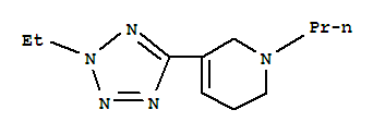 (9CI)-3-(2-乙基-2H-四唑-5-基)-1,2,5,6-四氫-1-丙基-吡啶結(jié)構(gòu)式_732963-48-3結(jié)構(gòu)式