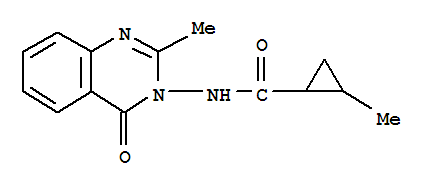 2-甲基-n-(2-甲基-4-氧代-3(4h)-喹唑啉)-環(huán)丙烷羧酰胺結(jié)構(gòu)式_732992-32-4結(jié)構(gòu)式