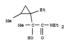 (9ci)-n,n,1-三乙基-alpha-羥基-alpha,2-二甲基-環(huán)丙烷乙酰胺結(jié)構(gòu)式_733046-19-0結(jié)構(gòu)式