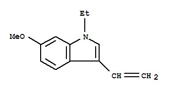 (9ci)-3-乙烯-1-乙基-6-甲氧基-1H-吲哚結(jié)構(gòu)式_733747-58-5結(jié)構(gòu)式