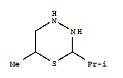 (9ci)-四氫-6-甲基-2-(1-甲基乙基)-2H-1,3,4-噻二嗪結(jié)構(gòu)式_73419-16-6結(jié)構(gòu)式