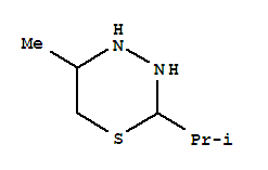 (9ci)-四氫-5-甲基-2-(1-甲基乙基)-2H-1,3,4-噻二嗪結(jié)構(gòu)式_73419-21-3結(jié)構(gòu)式