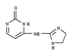 (9ci)-4-[(4,5-二氫-1H-咪唑-2-基)氨基]-2(1H)-嘧啶酮結(jié)構(gòu)式_734488-40-5結(jié)構(gòu)式