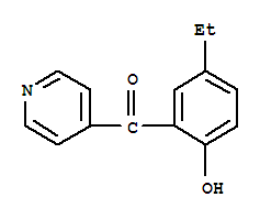 Methanone, (5-ethyl-2-hydroxyphenyl)-4-pyridinyl-(9ci)Structure,734498-48-7Structure Methanone, (5-ethyl-2-hydroxyphenyl)-4-pyridinyl-(9ci) Structure,734498-48-7Structure
