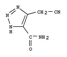 (9ci)-5-(氰基甲基)-1H-1,2,3-噻唑-4-羧酰胺結構式_73591-49-8結構式