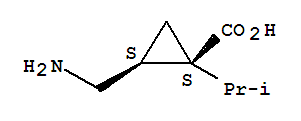 (1r,2r)-rel-(9ci)-2-(氨基甲基)-1-(1-甲基乙基)-環(huán)丙烷羧酸結(jié)構(gòu)式_736915-21-2結(jié)構(gòu)式