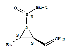 (2s,3s)-(9ci)-1-[(r)-(1,1-二甲基乙基)亞磺?；鵠-2-乙烯-3-乙基-氮丙啶結構式_736947-20-9結構式