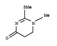 4(1H)-pyrimidinone,5,6-dihydro-1-methyl-2-(methylthio)-(9ci)Structure,737721-47-0Structure 4(1H)-pyrimidinone,5,6-dihydro-1-methyl-2-(methylthio)-(9ci) Structure,737721-47-0Structure