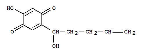 (9ci)-2-羥基-5-(1-羥基-4-戊烯基)-2,5-環(huán)己二烯-1,4-二酮結(jié)構(gòu)式_73827-93-7結(jié)構(gòu)式