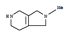 (9ci)-2,3,4,5,6,7-六氫-2-甲基-1H-吡咯并[3,4-c]吡啶結(jié)構式_738553-39-4結(jié)構式