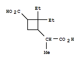 (9ci)-3-羧基-2,2-二乙基-alpha-甲基-環(huán)丁烷乙酸結(jié)構(gòu)式_738574-84-0結(jié)構(gòu)式