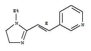 (9CI)-3-[(1E)-2-(1-乙基-4,5-二氫-1H-咪唑-2-基)乙烯]-吡啶結(jié)構(gòu)式_738575-24-1結(jié)構(gòu)式