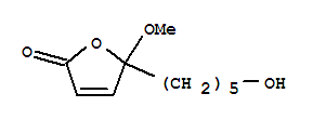 (9ci)-5-(5-羥基戊基)-5-甲氧基-2(5H)-呋喃酮結構式_738604-54-1結構式