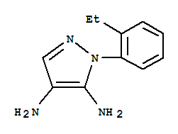 (9ci)-1-(2-乙基苯基)-1H-吡唑-4,5-二胺結(jié)構(gòu)式_739364-20-6結(jié)構(gòu)式