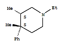 Piperidine, 1-ethyl-3,4-dimethyl-4-phenyl-, cis-(9ci)Structure,740031-86-1Structure Piperidine, 1-ethyl-3,4-dimethyl-4-phenyl-, cis-(9ci) Structure,740031-86-1Structure