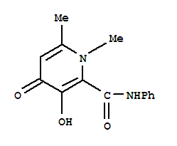 2-Pyridinecarboxamide,1,4-dihydro-3-hydroxy-1,6-dimethyl-4-oxo-n-phenyl-Structure,740790-62-9Structure 2-Pyridinecarboxamide,1,4-dihydro-3-hydroxy-1,6-dimethyl-4-oxo-n-phenyl- Structure,740790-62-9Structure