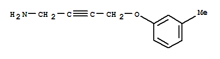 2-Butyn-1-amine,4-(3-methylphenoxy)-(9ci)Structure,740796-10-5Structure 2-Butyn-1-amine,4-(3-methylphenoxy)-(9ci) Structure,740796-10-5Structure