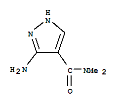(9ci)-3-氨基-N,N-二甲基-1H-吡唑-4-羧酰胺結(jié)構(gòu)式_741209-40-5結(jié)構(gòu)式