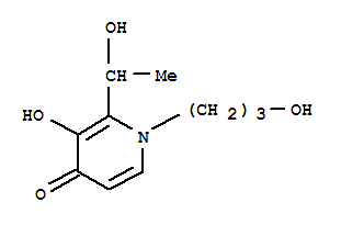 4(1H)-pyridinone, 3-hydroxy-2-(1-hydroxyethyl)-1-(3-hydroxypropyl)-(9ci)Structure,741236-72-6Structure 4(1H)-pyridinone, 3-hydroxy-2-(1-hydroxyethyl)-1-(3-hydroxypropyl)-(9ci) Structure,741236-72-6Structure