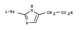 (9ci)-2-(1-甲基乙基)-1H-咪唑-4-乙酸結(jié)構(gòu)式_741624-24-8結(jié)構(gòu)式