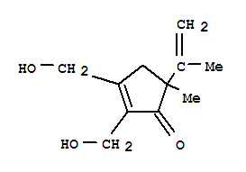 (9ci)-2,3-雙(羥基甲基)-5-甲基-5-(1-甲基乙烯)-2-環(huán)戊烯-1-酮結(jié)構(gòu)式_741695-05-6結(jié)構(gòu)式