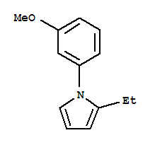 (9ci)-2-乙基-1-(3-甲氧基苯基)-1H-吡咯結(jié)構(gòu)式_741717-53-3結(jié)構(gòu)式