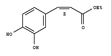 (2z)-(9ci)-3-(3,4-二羥基苯基)2-丙酸乙酯結構式_74257-25-3結構式