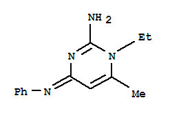 (9ci)-1-乙基-1,4-二氫-6-甲基-4-(苯基亞氨基)-2-嘧啶胺結(jié)構(gòu)式_743392-52-1結(jié)構(gòu)式