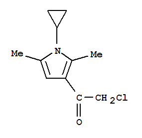 (9ci)-2-氯-1-(1-環(huán)丙基-2,5-二甲基-1H-吡咯-3-基)-乙酮結構式_744227-04-1結構式