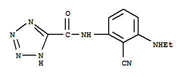 (9ci)-n-[2-氰基-3-(乙基氨基)苯基]-1H-四唑-5-羧酰胺結(jié)構(gòu)式_745738-03-8結(jié)構(gòu)式