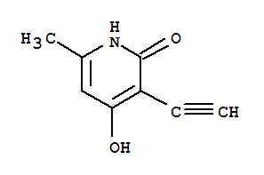 (9ci)-3-乙炔-4-羥基-6-甲基-2(1H)-吡啶酮結(jié)構(gòu)式_74697-15-7結(jié)構(gòu)式