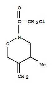 (9ci)-2-(氯乙?；?四氫-4-甲基-5-亞甲基-2H-1,2-噁嗪結(jié)構(gòu)式_74776-49-1結(jié)構(gòu)式