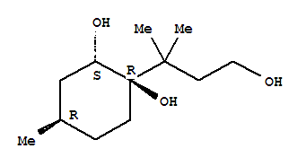 (9ci)-1-(3-羥基-1,1-二甲基丙基)-4-甲基-1,2-環(huán)己烷二醇結(jié)構(gòu)式_748142-70-3結(jié)構(gòu)式