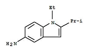 (9ci)-1-乙基-2-(1-甲基乙基)-1H-吲哚-5-胺結構式_748747-29-7結構式