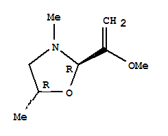 (2r,5r)-rel-(9ci)-2-(1-甲氧基乙烯)-3,5-二甲基噁唑啉結(jié)構(gòu)式_748809-78-1結(jié)構(gòu)式