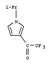 (9ci)-2,2,2-三氟-1-[1-(1-甲基乙基)-1H-吡咯-3-基]-乙酮結(jié)構(gòu)式_74889-34-2結(jié)構(gòu)式