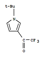 (9ci)-1-[1-(1,1-二甲基乙基)-1H-吡咯-3-基]-2,2,2-三氟-乙酮結構式_74889-36-4結構式