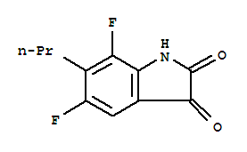(9ci)-5,7-二氟-6-丙基-1H-吲哚-2,3-二酮結(jié)構(gòu)式_749241-80-3結(jié)構(gòu)式