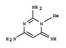 2,4-Pyrimidinediamine,1,6-dihydro-6-imino-1-methyl-(9ci)Structure,749798-75-2Structure 2,4-Pyrimidinediamine,1,6-dihydro-6-imino-1-methyl-(9ci) Structure,749798-75-2Structure