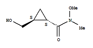 (1s,2s)-(9ci)-2-(羥基甲基)-n-甲氧基-n-甲基-環(huán)丙烷羧酰胺結構式_749885-67-4結構式