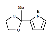 (9ci)-2-(2-甲基-1,3-二氧雜烷-2-基)-1H-吡咯結(jié)構(gòu)式_750559-12-7結(jié)構(gòu)式